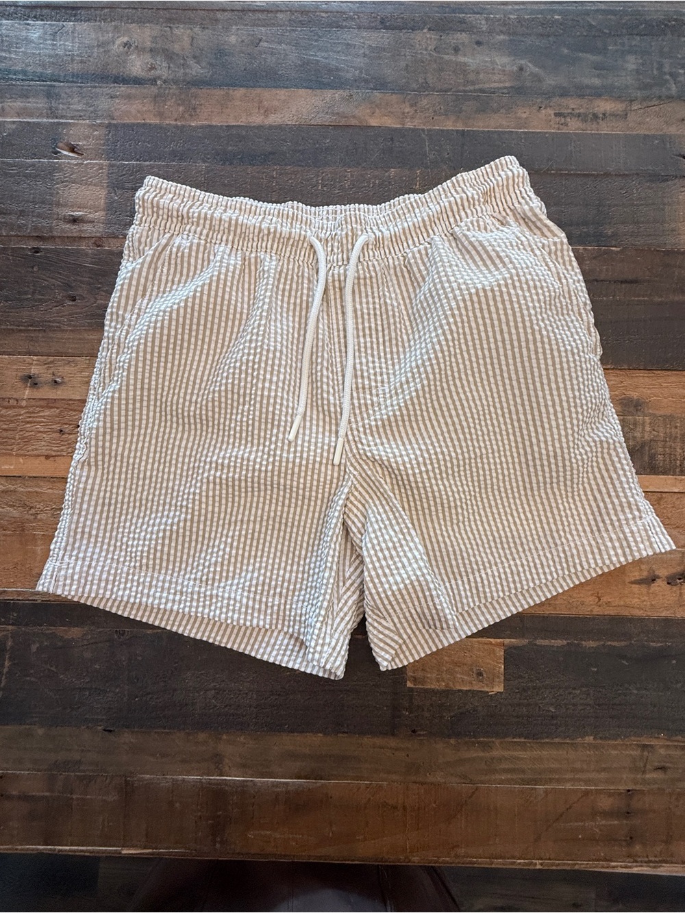 Men's Seersucker Swim Trunks